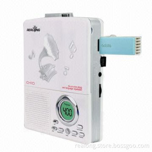 Cassette repeater with USB or TF card slot and 5 variable speeds